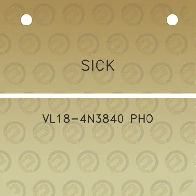 sick-vl18-4n3840-pho