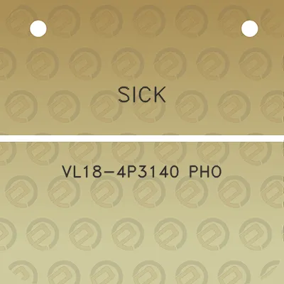 sick-vl18-4p3140-pho