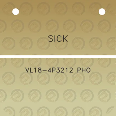 sick-vl18-4p3212-pho