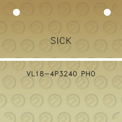 sick-vl18-4p3240-pho