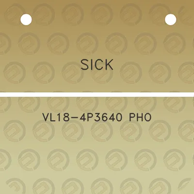 sick-vl18-4p3640-pho