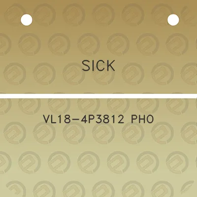 sick-vl18-4p3812-pho