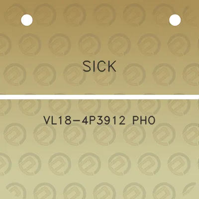 sick-vl18-4p3912-pho