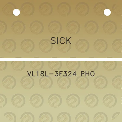 sick-vl18l-3f324-pho