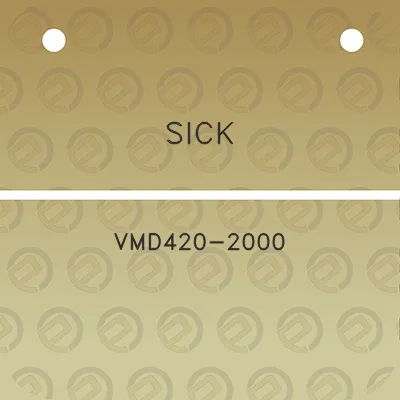 sick-vmd420-2000