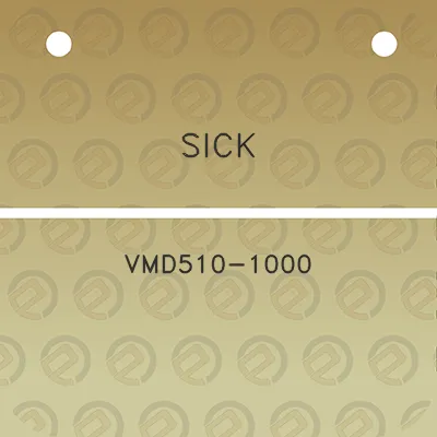 sick-vmd510-1000