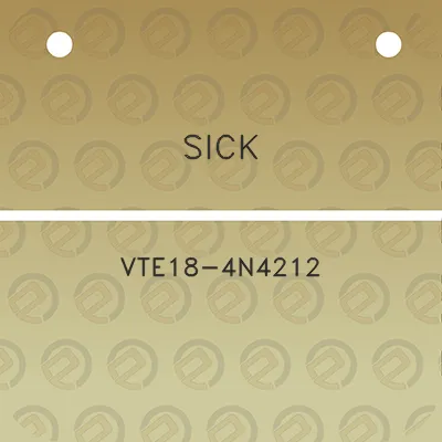 sick-vte18-4n4212