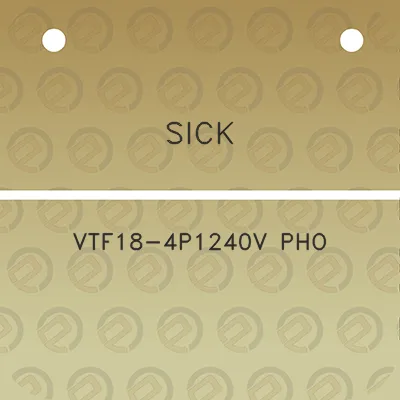 sick-vtf18-4p1240v-pho