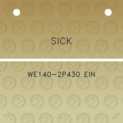 sick-we140-2p430-ein