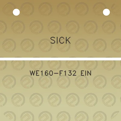 sick-we160-f132-ein