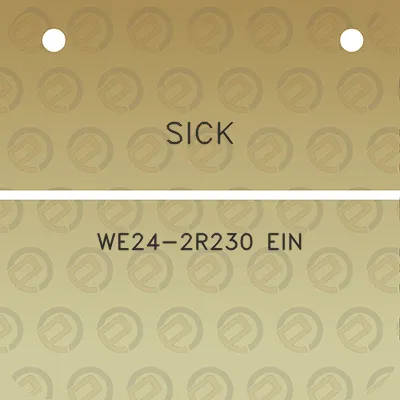 sick-we24-2r230-ein