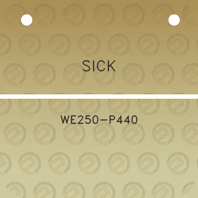 sick-we250-p440