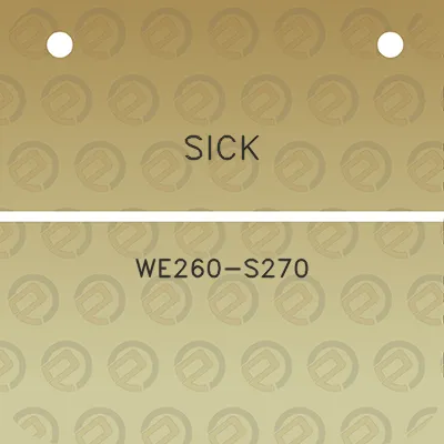 sick-we260-s270