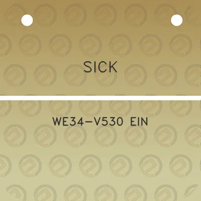 sick-we34-v530-ein