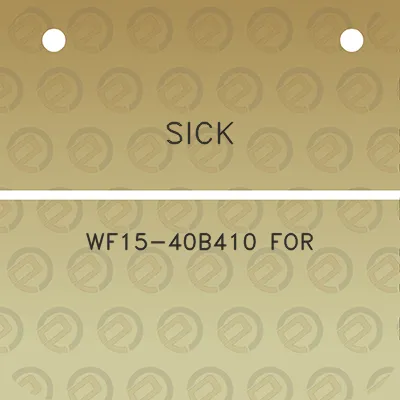 sick-wf15-40b410-for