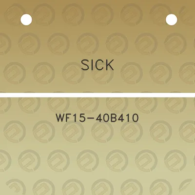 sick-wf15-40b410