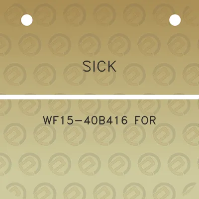 sick-wf15-40b416-for