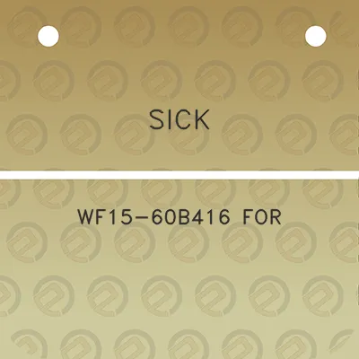 sick-wf15-60b416-for