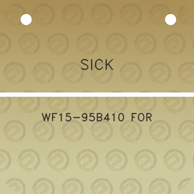 sick-wf15-95b410-for