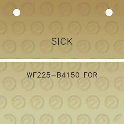 sick-wf225-b4150-for