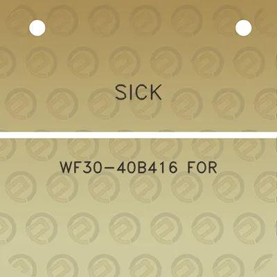 sick-wf30-40b416-for