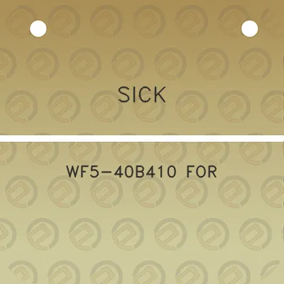 sick-wf5-40b410-for