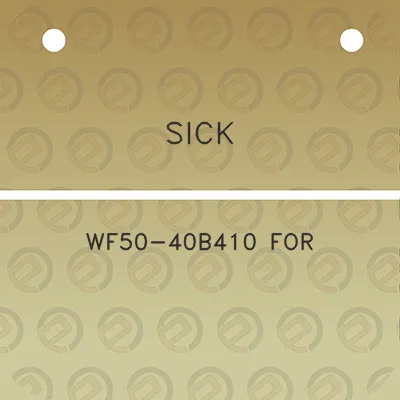 sick-wf50-40b410-for