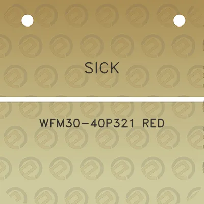 sick-wfm30-40p321-red