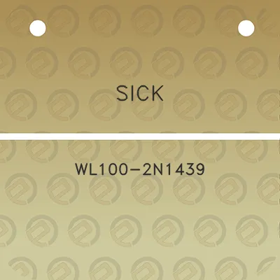 sick-wl100-2n1439