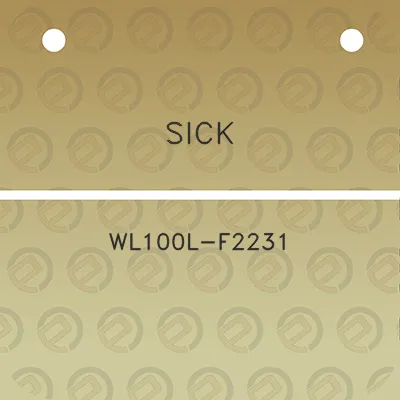 sick-wl100l-f2231