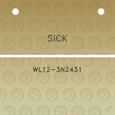 sick-wl12-3n2431