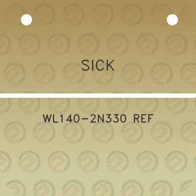 sick-wl140-2n330-ref