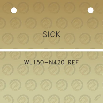 sick-wl150-n420-ref