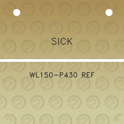 sick-wl150-p430-ref