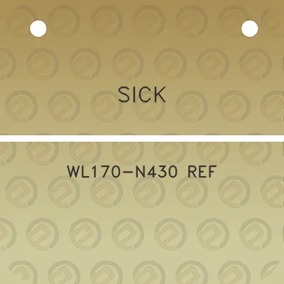 sick-wl170-n430-ref