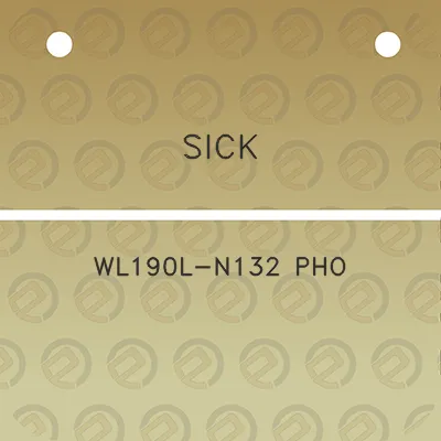 sick-wl190l-n132-pho