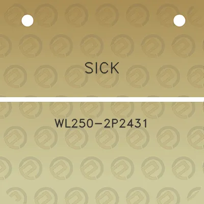 sick-wl250-2p2431