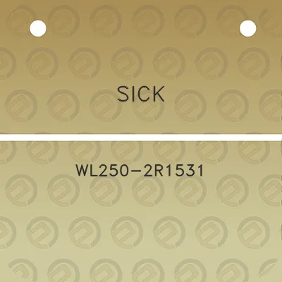 sick-wl250-2r1531