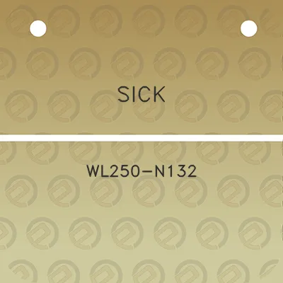 sick-wl250-n132