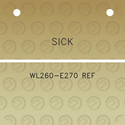 sick-wl260-e270-ref