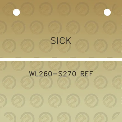 sick-wl260-s270-ref