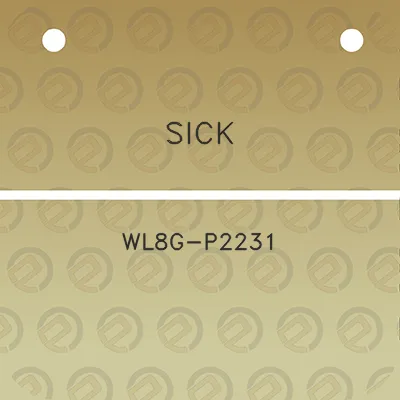 sick-wl8g-p2231