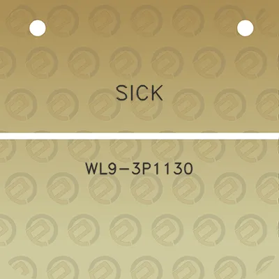 sick-wl9-3p1130