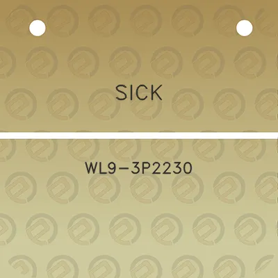 sick-wl9-3p2230