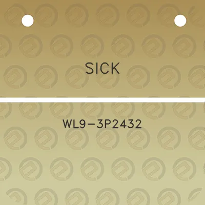 sick-wl9-3p2432