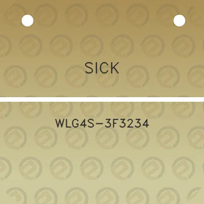 sick-wlg4s-3f3234