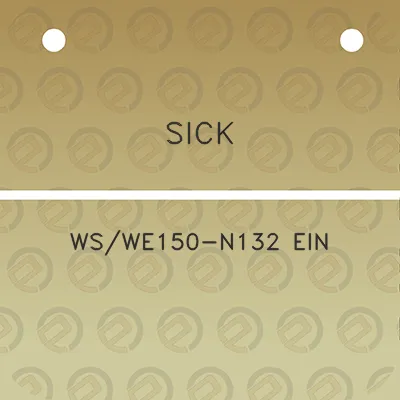 sick-wswe150-n132-ein