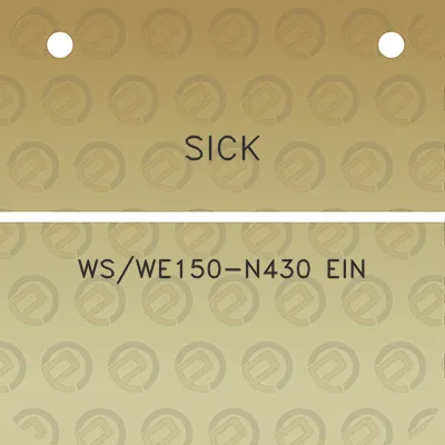 sick-wswe150-n430-ein