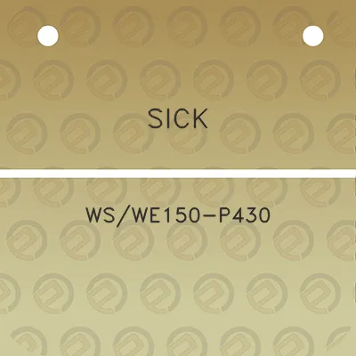 sick-wswe150-p430