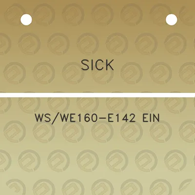 sick-wswe160-e142-ein